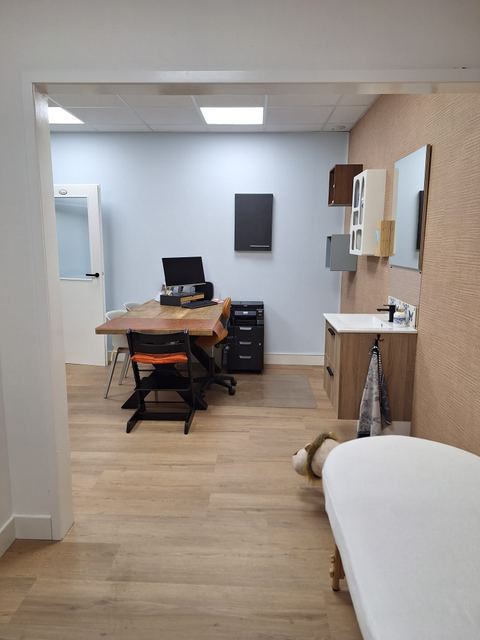 Behandelkamer in aanbouw