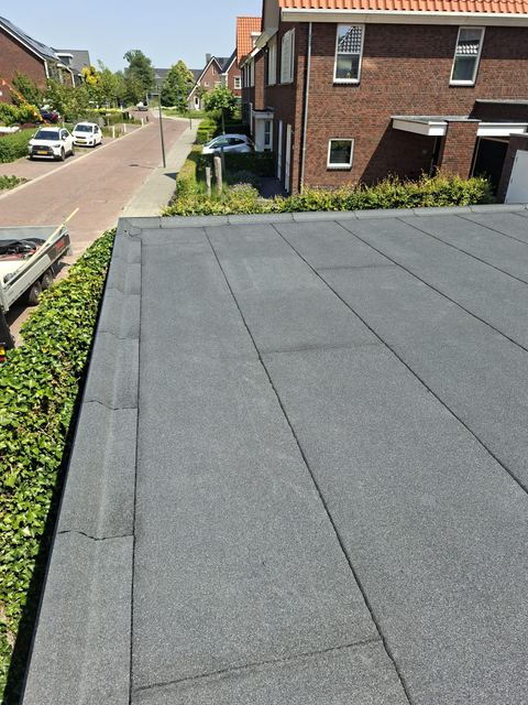 Detail van de dakconstructie