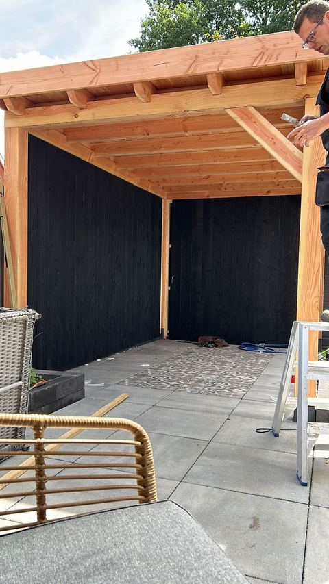 Detail van de constructie