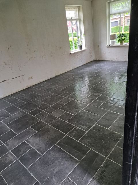 De badkamer is voltooid