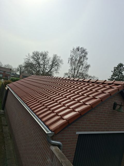 Overzicht van het voltooide dak