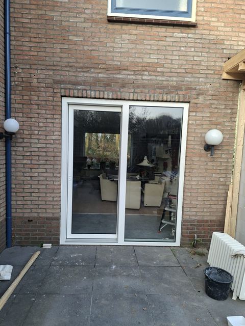 Detail van de montage
