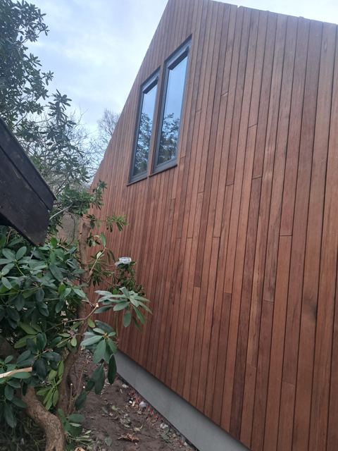 Het resultaat: nieuwe gevelbekleding